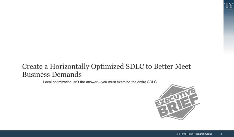 Create a Horizontally Optimized SDLC to Better Meet Business Demands