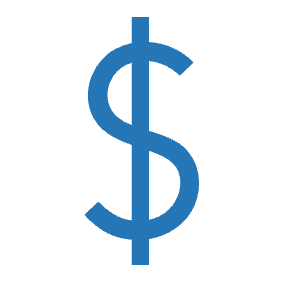 Icon of a dollar sign.