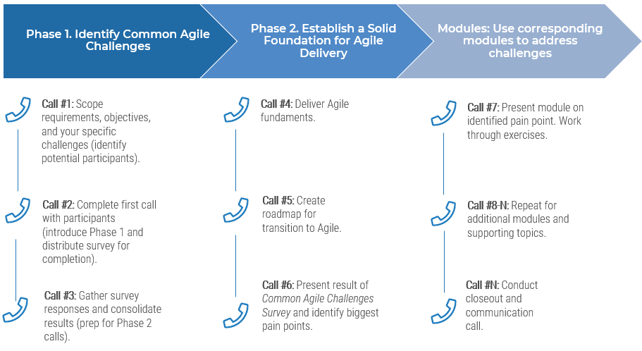 This is an image of the eight calls which will take place over phases 1-3.