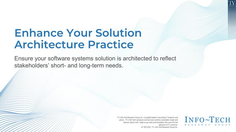 Enhance Your Solution Architecture Practices