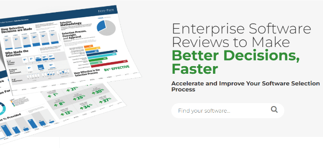 This image contains a screenshot from Info-tech's SoftwareReviews blueprint.