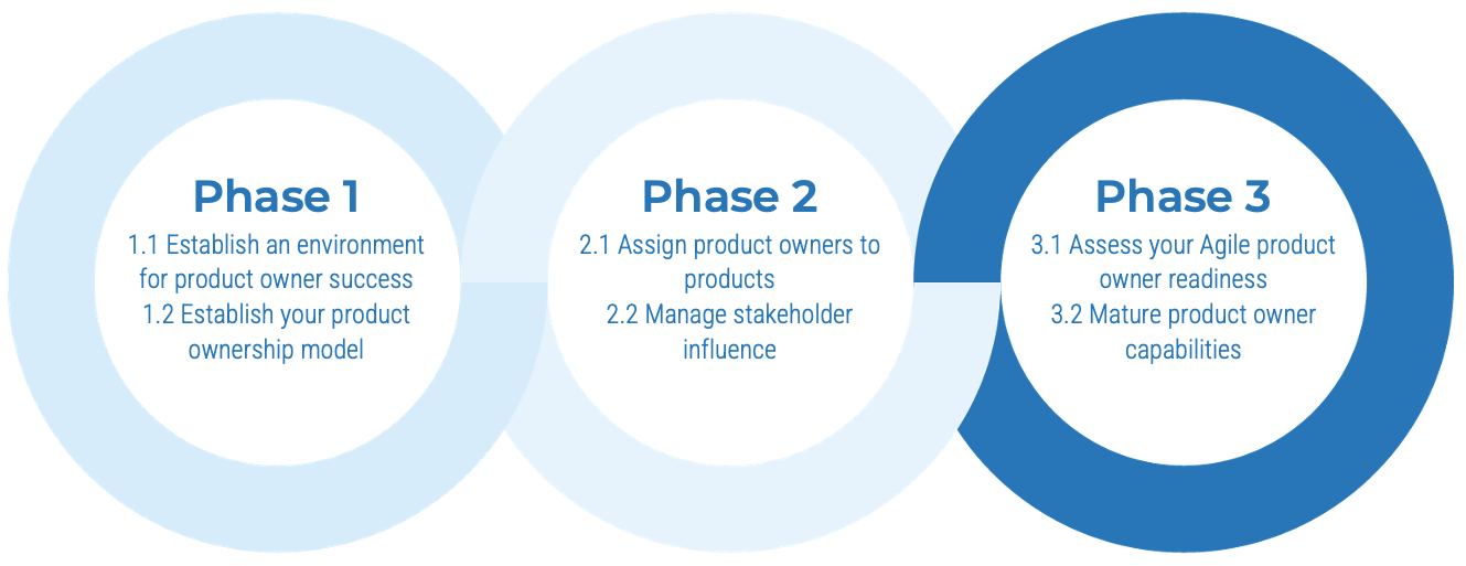 Phase 3: Assess your Agile product owner readiness, Mature product owner capabilities.