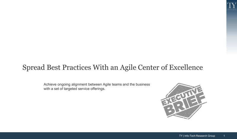 Spread Best Practices With an Agile Center of Excellence