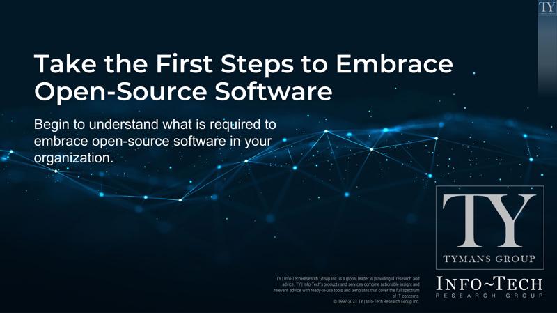 Take the First Steps to Embrace Open-Source Software
