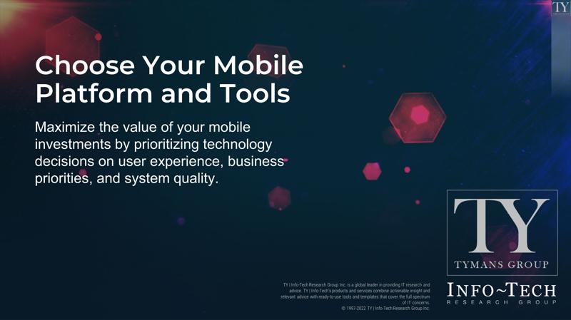 Choose Your Mobile Platform and Tools