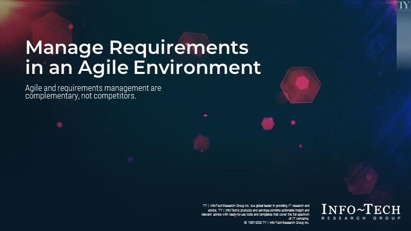Manage Requirements in an Agile Environment
