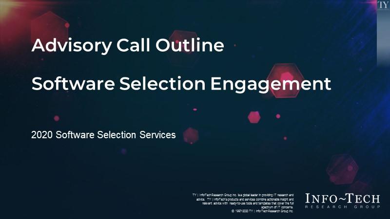 Advisory Call Outline: Software Selection Engagement