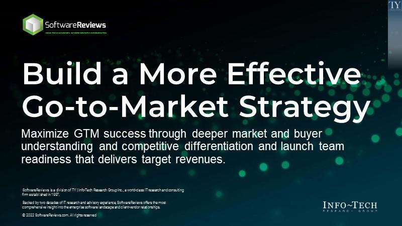 Build a More Effective Go-to-Market Strategy