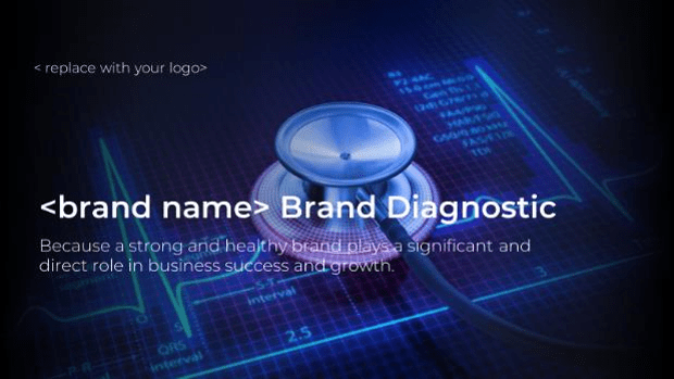 Sample of the key deliverable, the Brand Diagnostic Presentation Template.