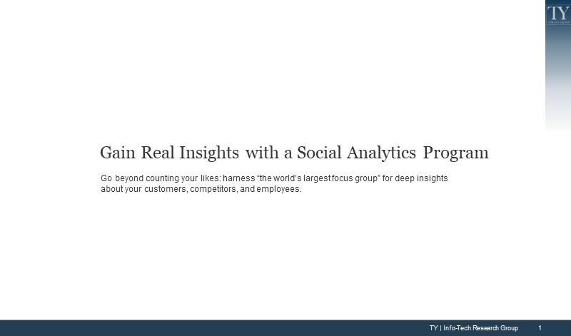 Gain Real Insights with a Social Analytics Program