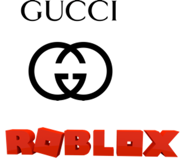 This is the logos for Gucci and Roblox.