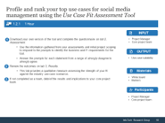 Sample of activity 1.2.1 'Profile and rank your top use cases for social media management using the Use Case Fit Assessment Tool'.