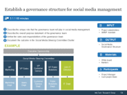 Sample of activity 3.1.1 'Establish a governance structure for social media management'.