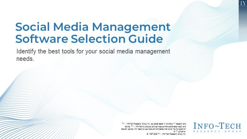 Social Media Management Software Selection Guide