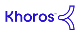 The logo for Khoros