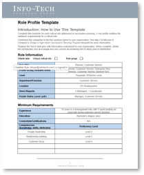 Sample of the Role Profile.