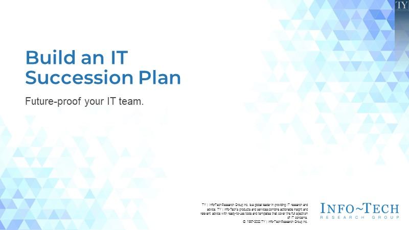 Build an IT Succession Plan