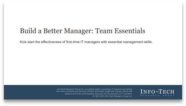 Sample of Build a Better Manager: Team Essentials.