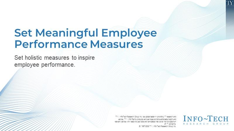 Set Meaningful Employee Performance Measures