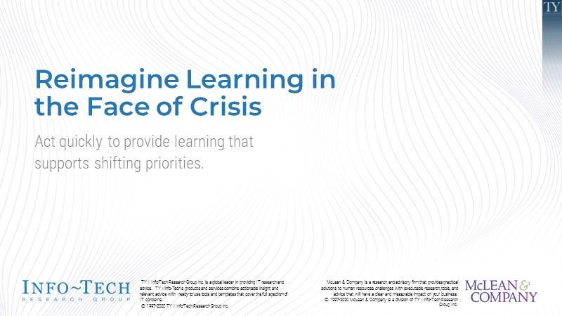 Reimagine Learning in the Face of Crisis