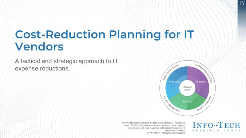 Cost-Reduction Planning for IT Vendors