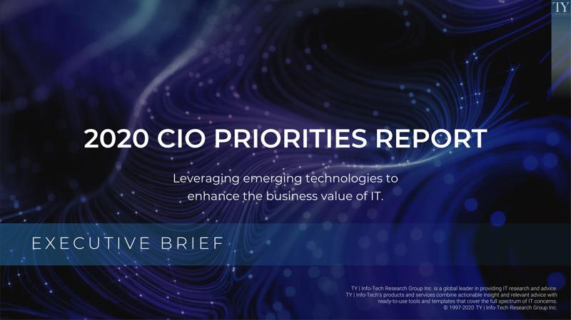 2020 CIO Priorities Report