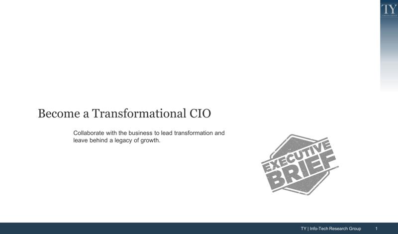 Become a Transformational CIO