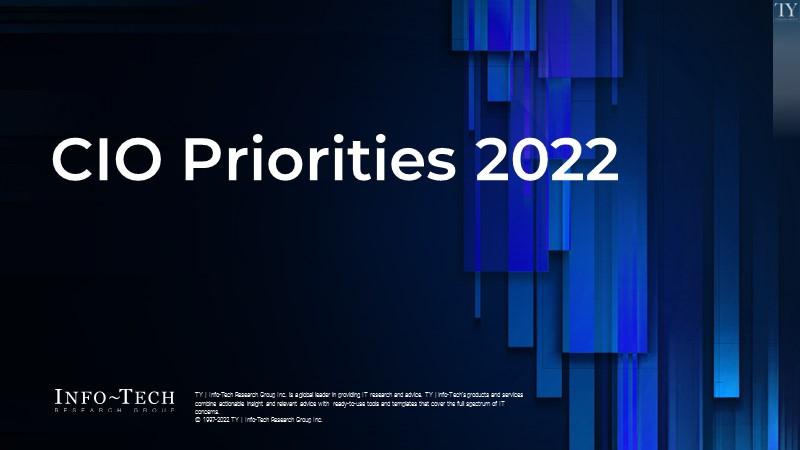 CIO Priorities 2022