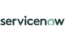 A logo of ServiceNow