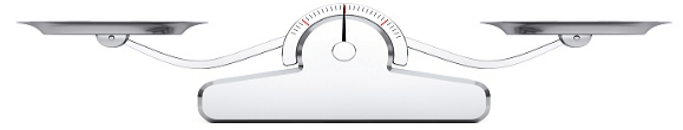 Stock photo of a weight scale.