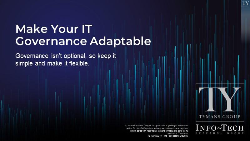 Make Your IT Governance Adaptable
