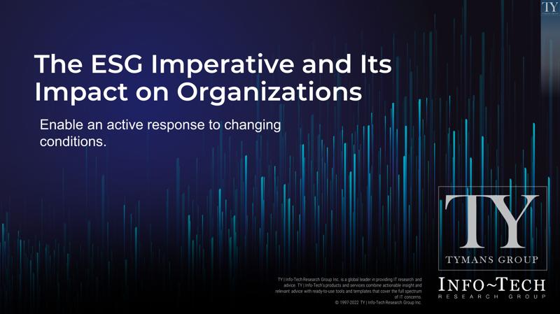 The ESG Imperative and Its Impact on Organizations