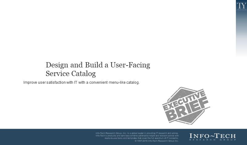 Design and Build a User-Facing Service Catalog