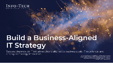 Sample of Info-Tech's 'Build a Business-Aligned IT Strategy' blueprint.