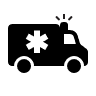 Icon of an ambulance.