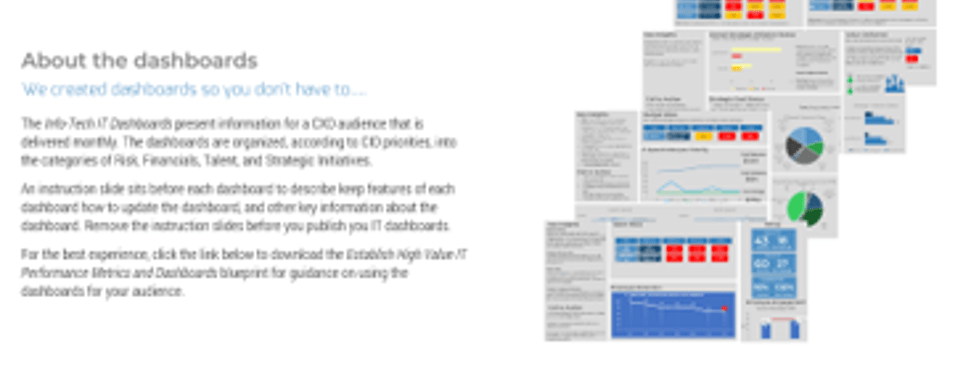 A photo of Info-Tech IT Dashboards