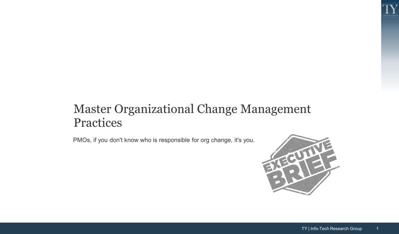 Master Organizational Change Management Practices
