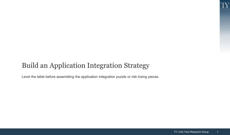 Build an Application Integration Strategy