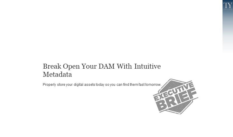 Break Open Your DAM With Intuitive Metadata