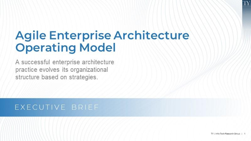 Agile Enterprise Architecture Operating Model