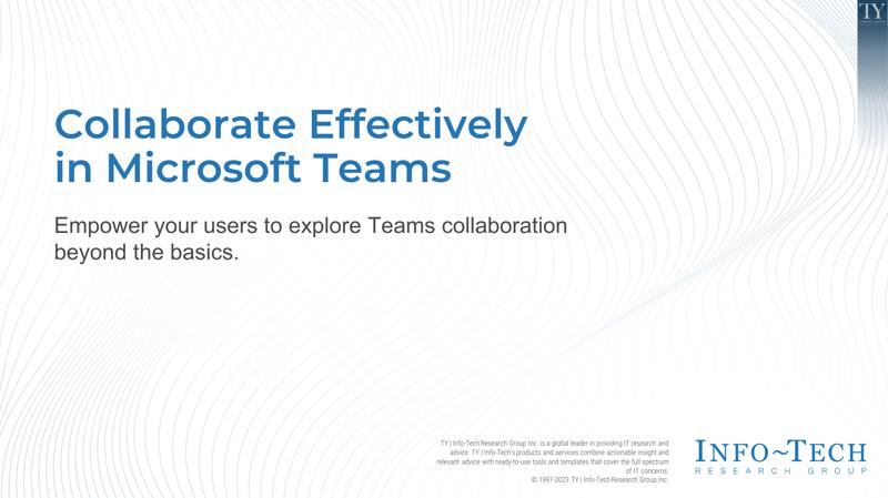 Collaborate Effectively in Microsoft Teams