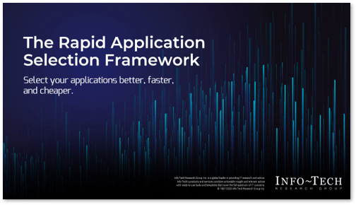 A photo of Rapid Application Selection Framework