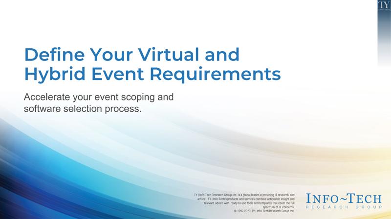 Define Your Virtual and Hybrid Event Requirements