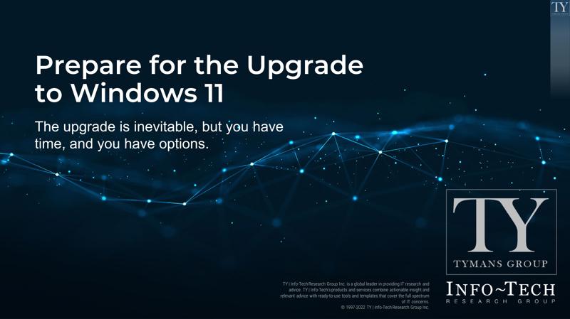 Prepare for the Upgrade to Windows 11
