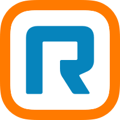 A logo of RingCentral