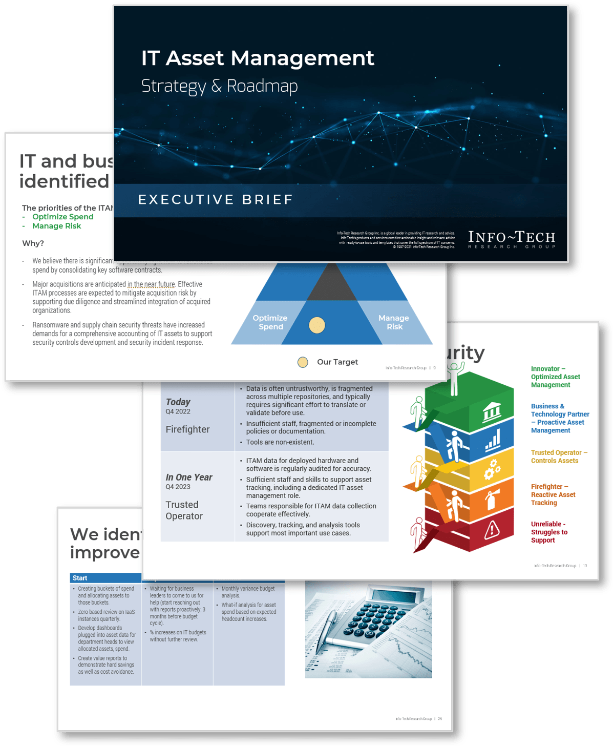 Sample of Info-Tech's key deliverable 'IT Asset Management' blueprint.