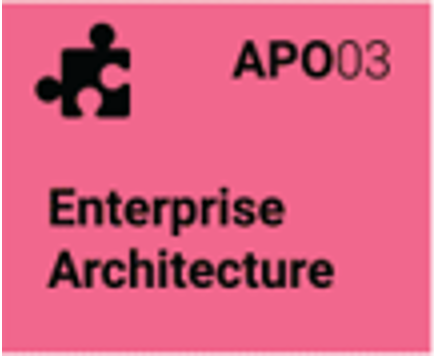 Icon for process 'APO03 Enterprise Architecture'.