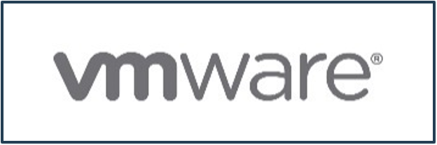 Logo for 'vmware'.