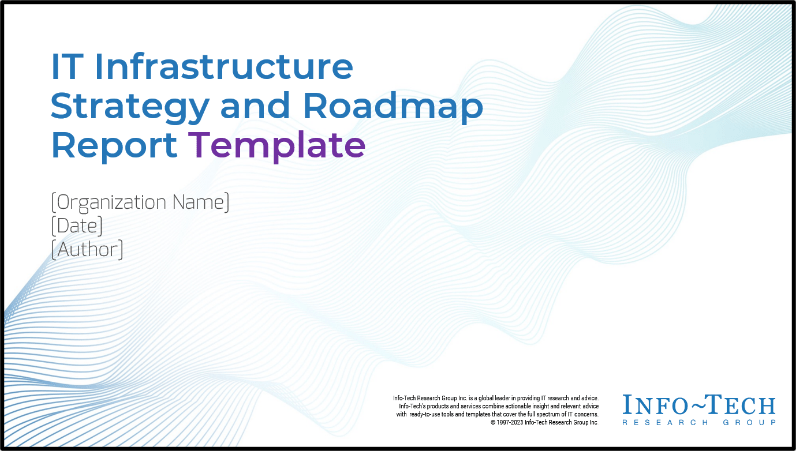 Infrastructure Strategy and Roadmap Report Template