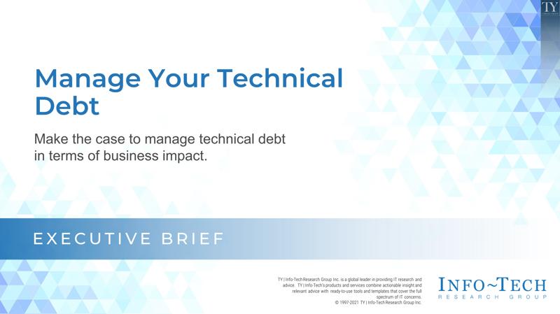 Manage Your Technical Debt